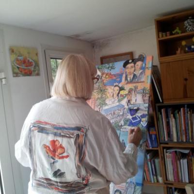 l'atelier de peinture des adultes