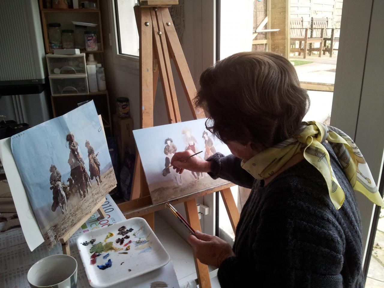 cours de peinture des adultes