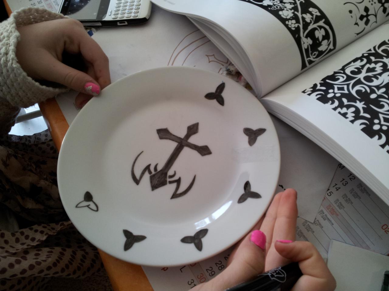 peinture sur porcelaine