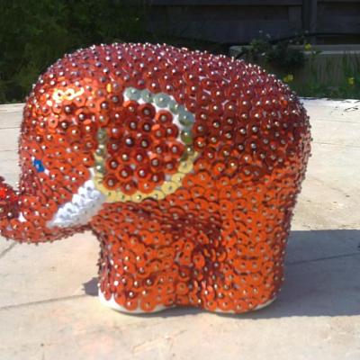 éléphant en sequins