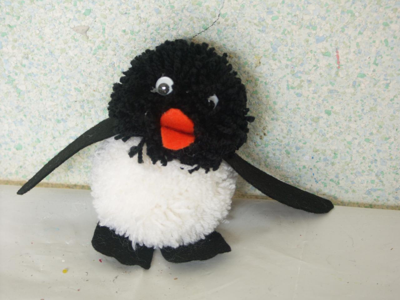 pingouin en pompons