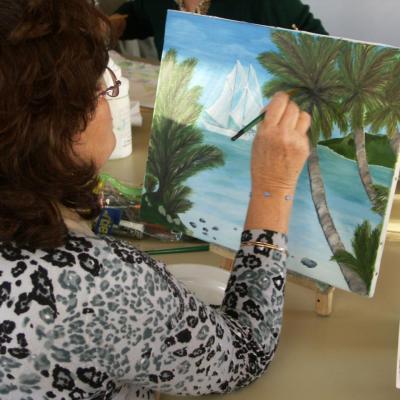 cours de peinture des adultes